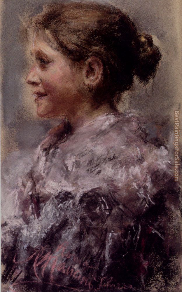Antonio Mancini Paintings for sale